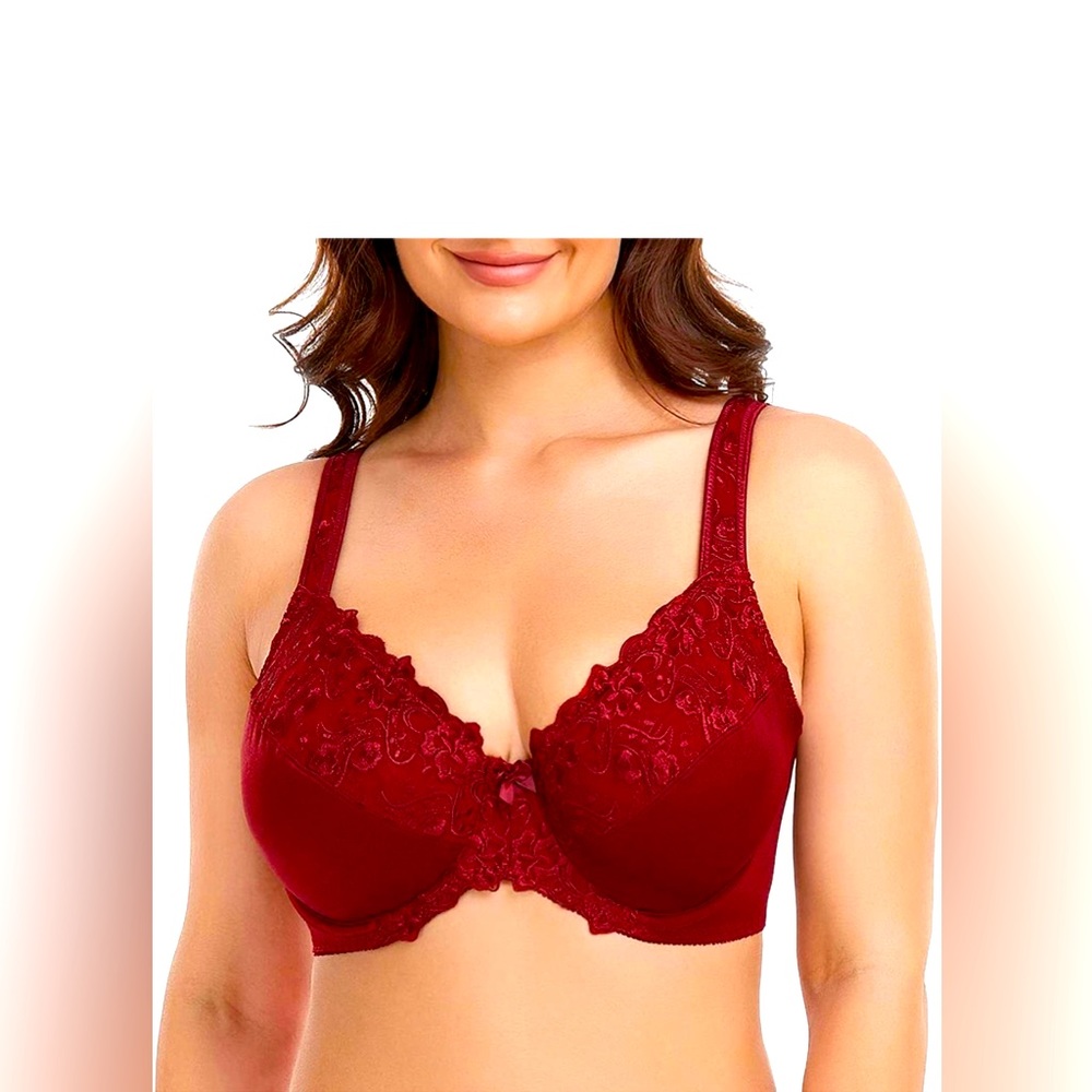 MADE IN CHINA bra for women size 34/75 like new color Wine